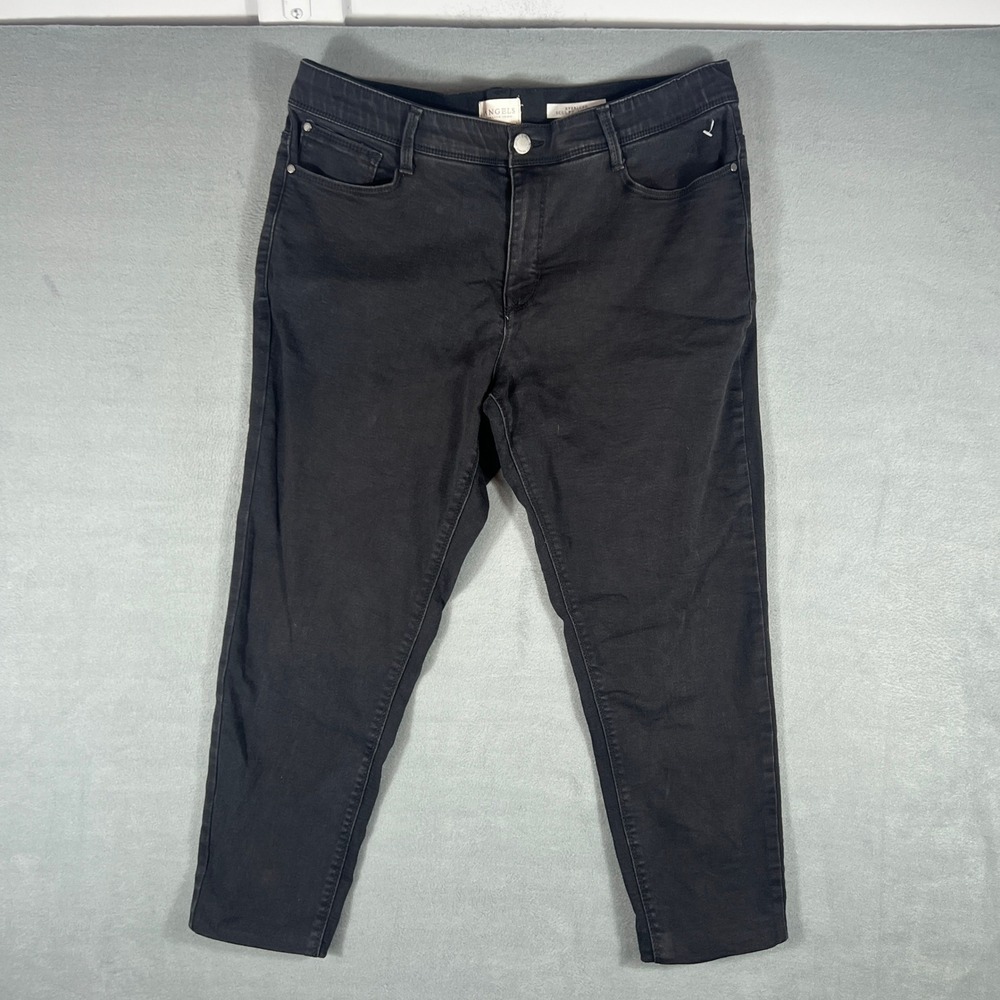 Angels Womens Jeans 16/33 Black Everluxe Sculpt Skinny Ankle Stretch Denim